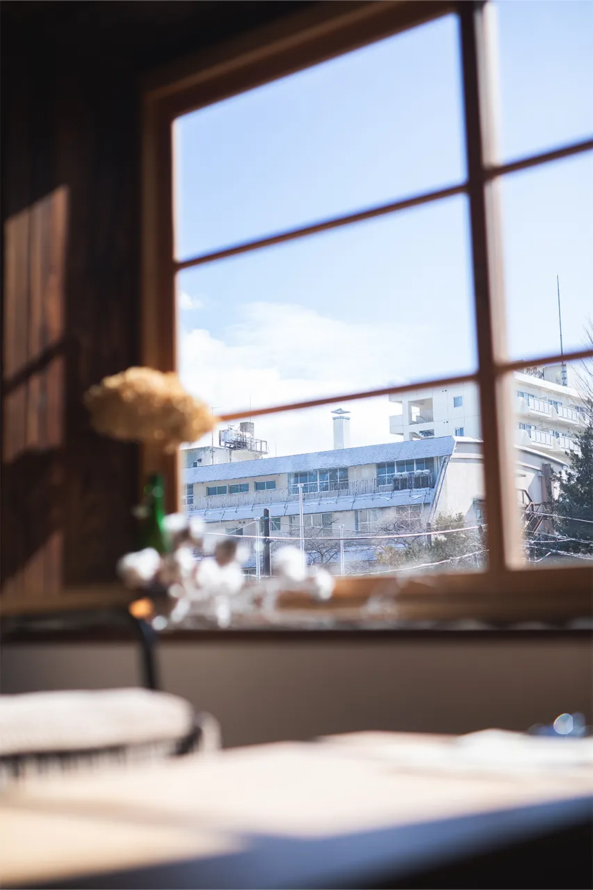 窓際席から見える景色